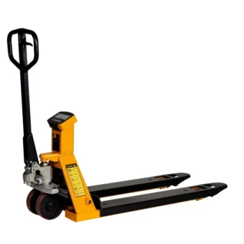 Transpalette peseur professionnel – capacité 2000 kg – balance intégrée haute précision 0,1 % – écran multifonctions